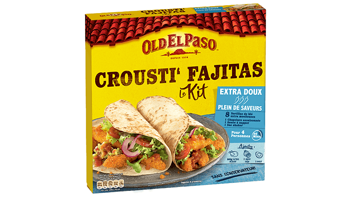 kit pour crousti fajitas extra doux